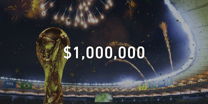 Pinnacle -vedonvälittäjä hyväksyy 1.000.000 dollarin panokset jalkapallon MM-kisojen loppuottelun vedonlyönnissä