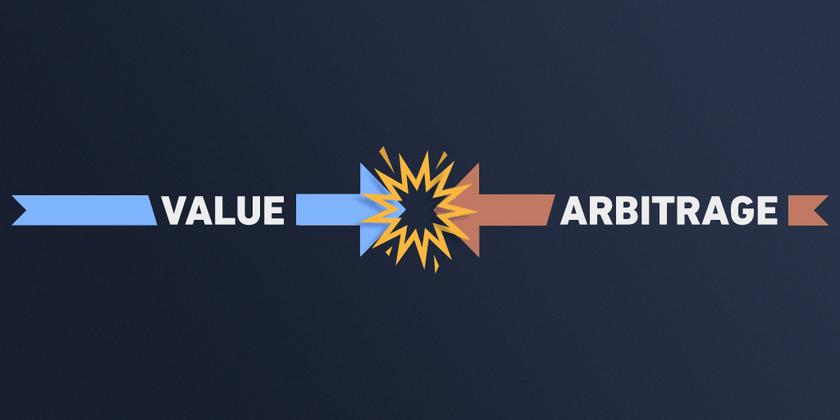value vs arbitrage hero